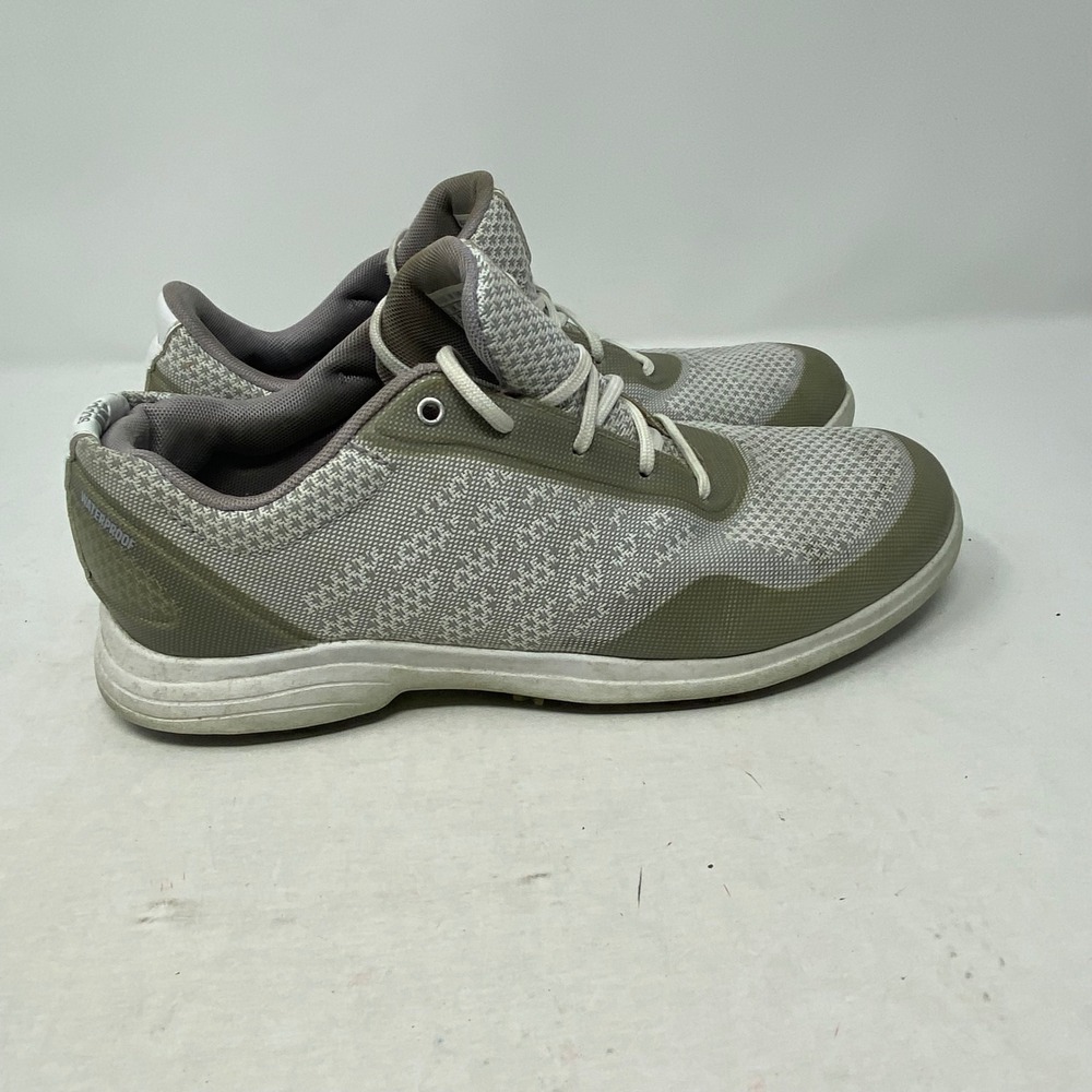 Adidas Tech Response 2.0 Golf Shoes Grey Olive Green Spikeless FX4063 Mens 8